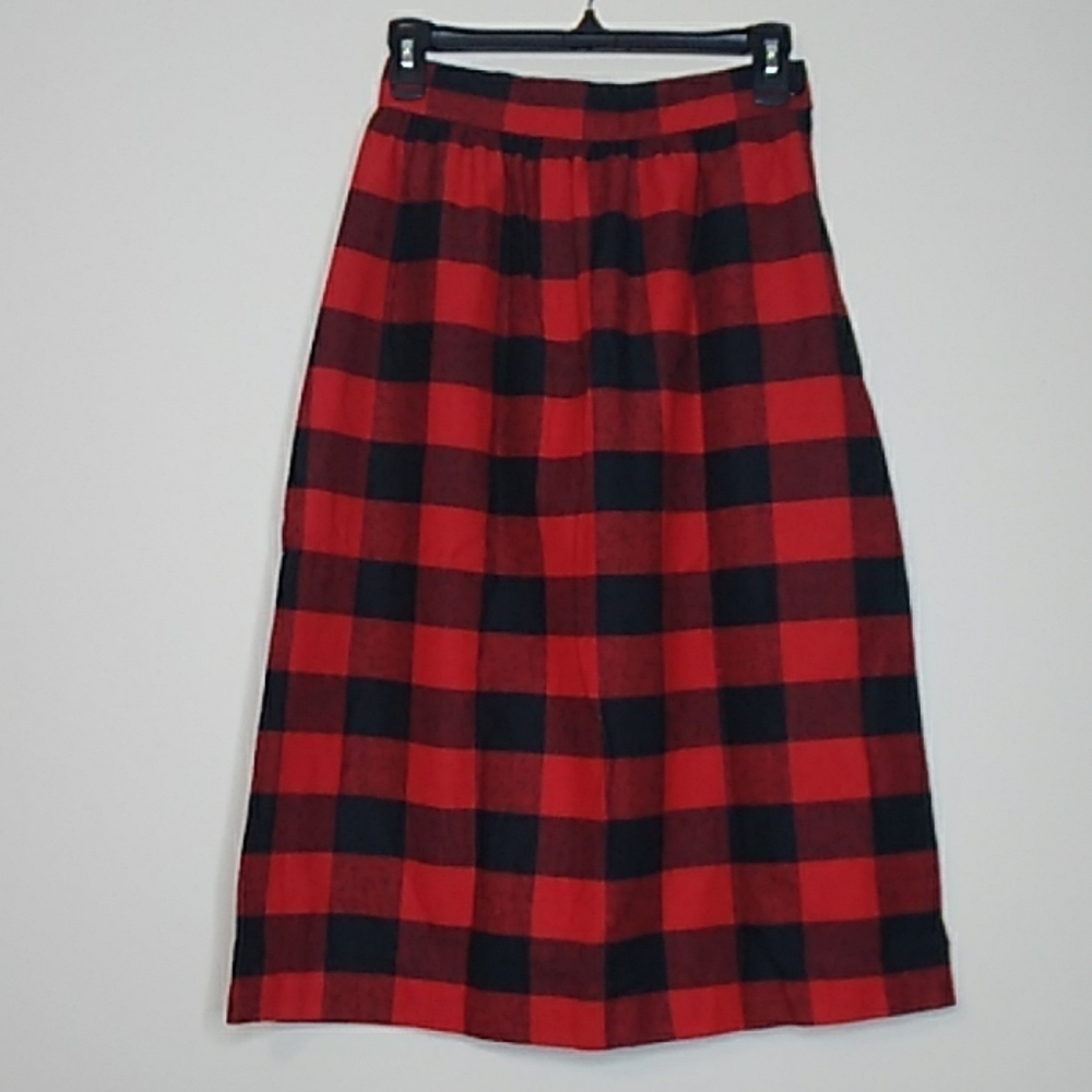 Kayo of California vintage buffalo plaid skirt